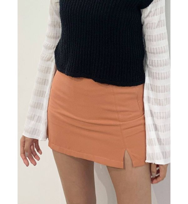 EMODA「Wスリットスカート」|スカート|ピンク