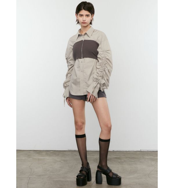 EMODA「ベアセットカーブシャツ」|シャツ・ブラウス|