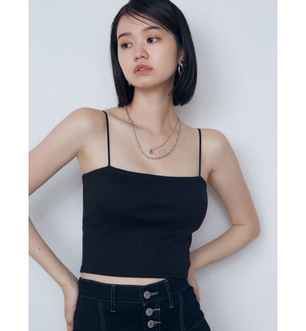 EMODA「ボックスキャミソール」|キャミソール|ブラック