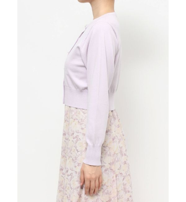 MERCURYDUO「ビジューボタンニットカーデ」|カーディガン|