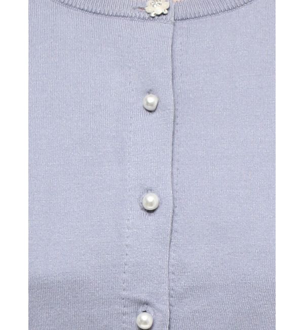 MERCURYDUO「ビジューボタンニットカーデ」|カーディガン|