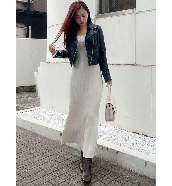 MERCURYDUO「ファーボレロセットワンピース」|ワンピース|