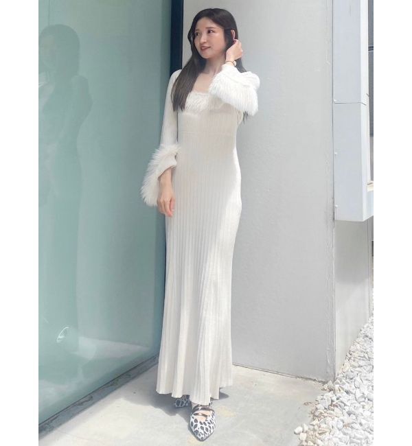 MERCURYDUO「ファーボレロセットワンピース」|ワンピース|