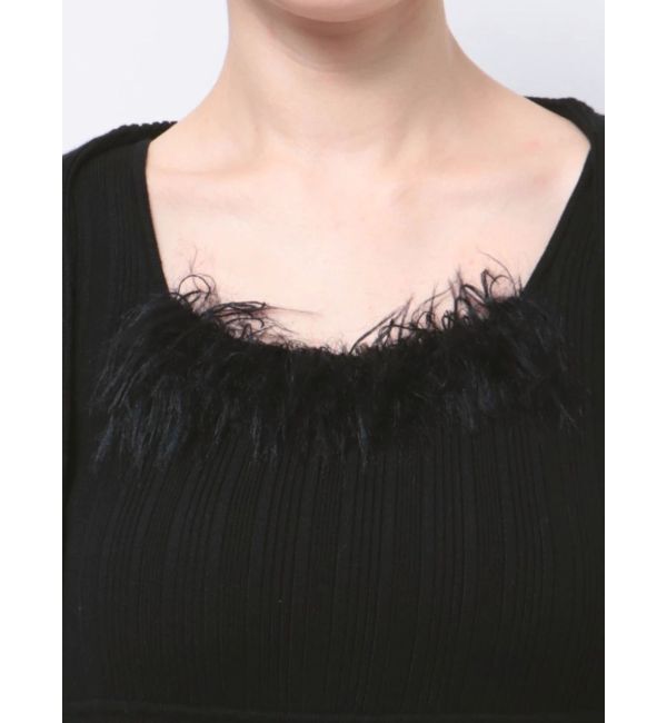 MERCURYDUO「ファーボレロセットワンピース」|ワンピース|