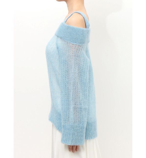 MERCURYDUO「ベビーアルパカオフショルニット」|ニット・セーター|