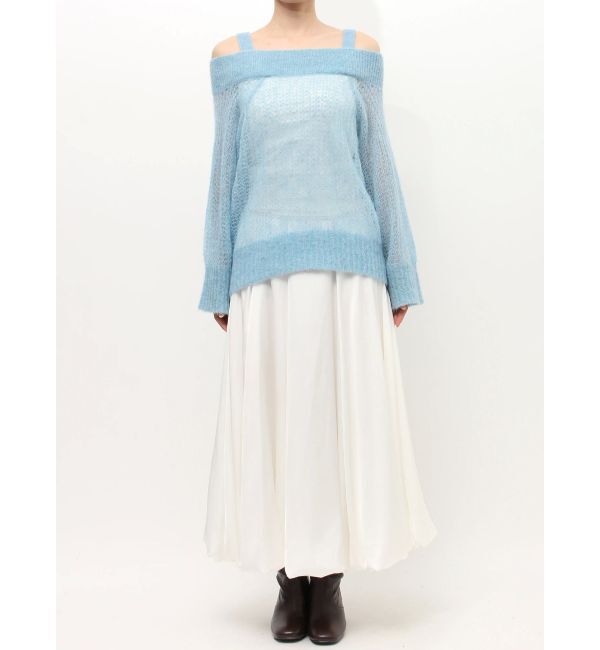 MERCURYDUO「ベビーアルパカオフショルニット」|ニット・セーター|