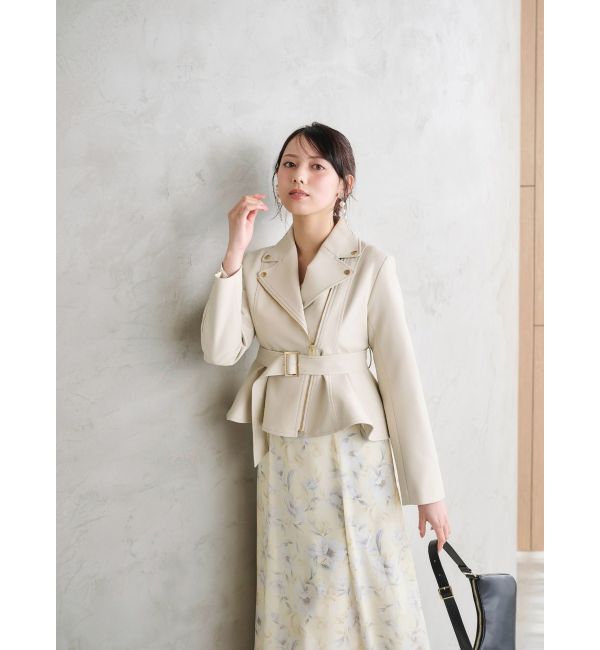 MERCURYDUO「フラワーギャザースリーブワンピース」|ワンピース|