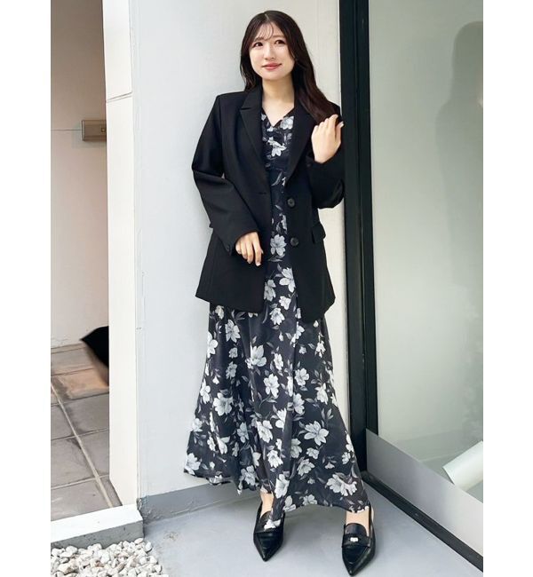 MERCURYDUO「フラワーギャザースリーブワンピース」|ワンピース|