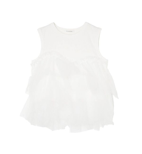 MERCURYDUO「【OUNNOUN】デザインペプラムタンクトップ」|タンクトップ|