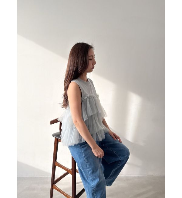 MERCURYDUO「【OUNNOUN】デザインペプラムタンクトップ」|タンクトップ|