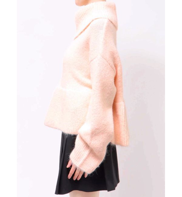 MERCURYDUO「【WEB限定カラーあり】オフタートルペプラムニット」|ニット・セーター|