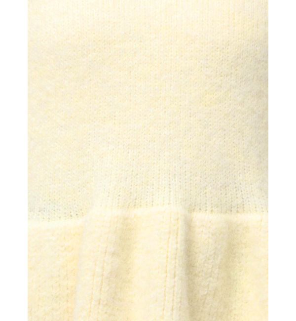 MERCURYDUO「【WEB限定カラーあり】オフタートルペプラムニット」|ニット・セーター|