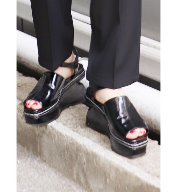 MURUA「変形ウェッジサマーサンダル」|サンダル|ブラック