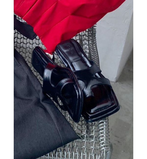 MURUA「カットワークトングサンダル」|サンダル|ブラック