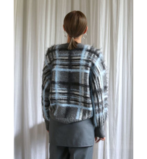 Ungrid「チェックジャカードルーズニット」|ニット・セーター|