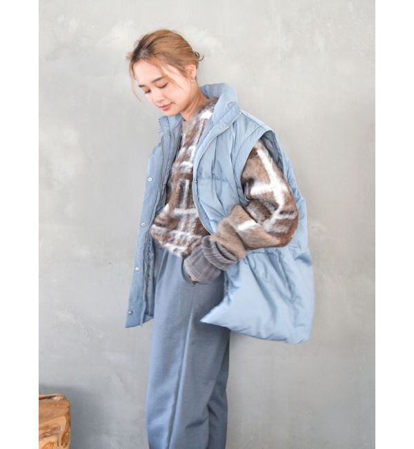 Ungrid「チェックジャカードルーズニット」|ニット・セーター|