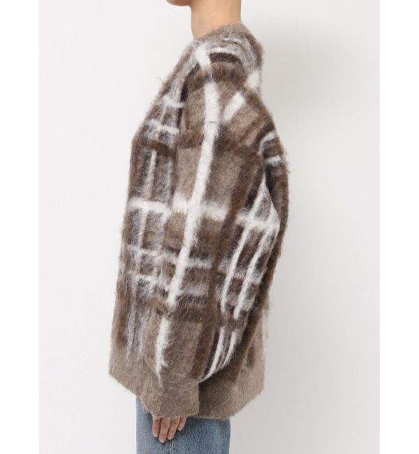 Ungrid「チェックジャカードルーズニット」|ニット・セーター|