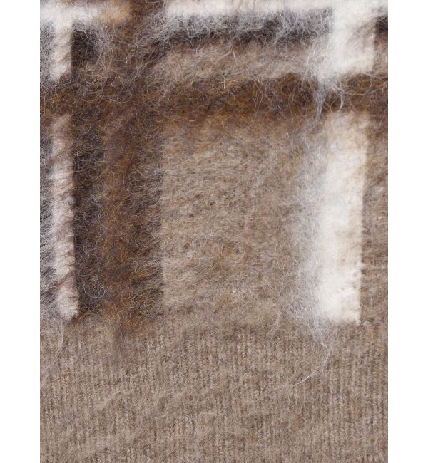 Ungrid「チェックジャカードルーズニット」|ニット・セーター|