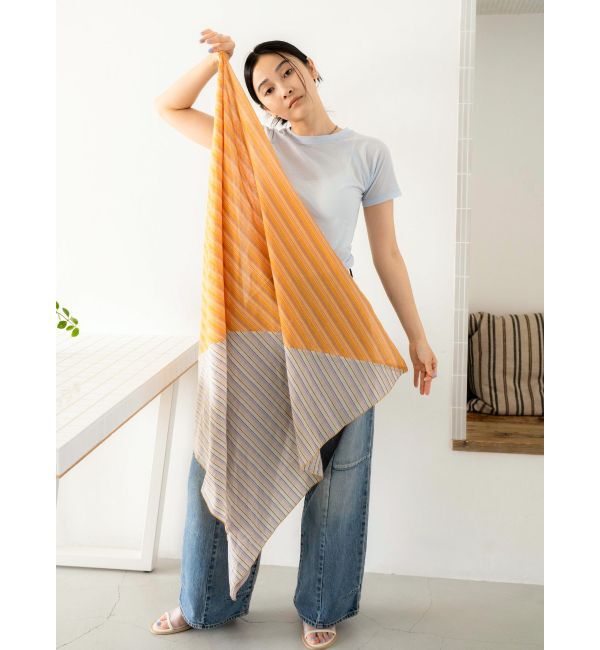 Ungrid「マルチストライプスカーフ」|バンダナ・スカーフ|