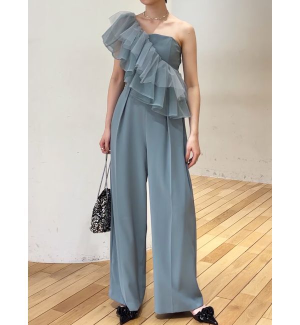 LAGUNAMOON「LADYチュールカラーベアパンツドレス」|ドレス|