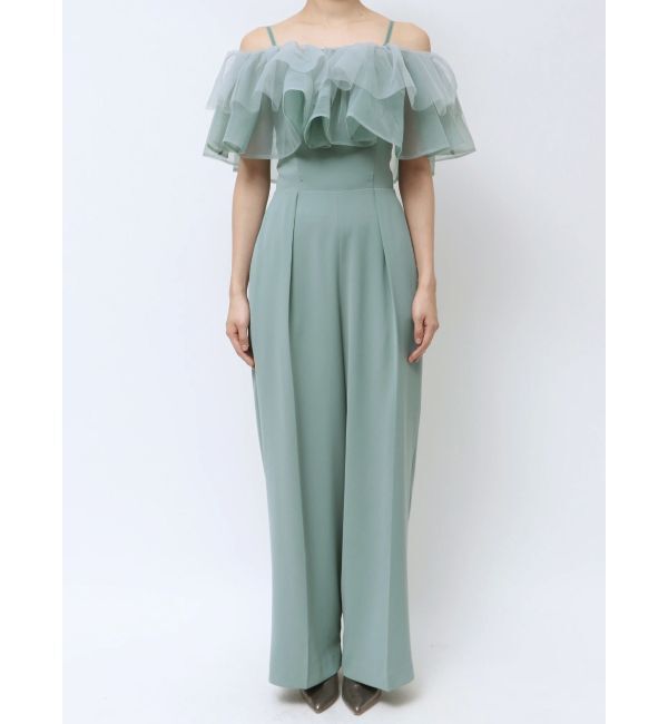 LAGUNAMOON「LADYチュールカラーベアパンツドレス」|ドレス|