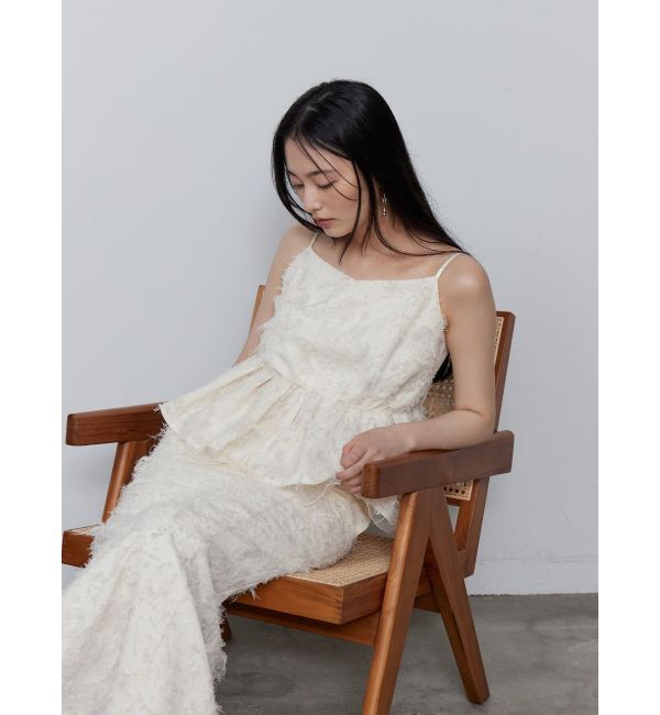 LAGUNAMOON「カットジャガードナロースカート」|スカート|