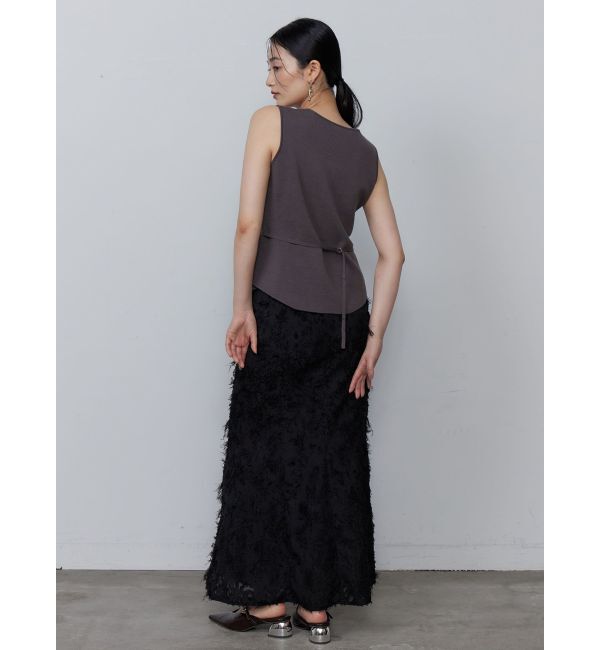 LAGUNAMOON「カットジャガードナロースカート」|スカート|