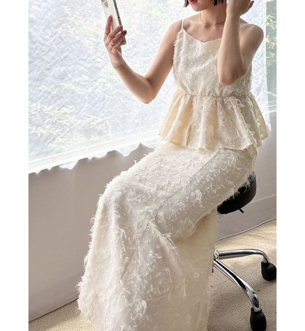 LAGUNAMOON「カットジャガードナロースカート」|スカート|