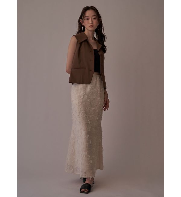 LAGUNAMOON「カットジャガードナロースカート」|スカート|