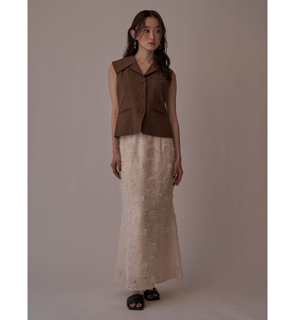 LAGUNAMOON「カットジャガードナロースカート」|スカート|