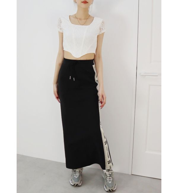 EVRIS「レースクロップドトップス」|Tシャツ・カットソー|