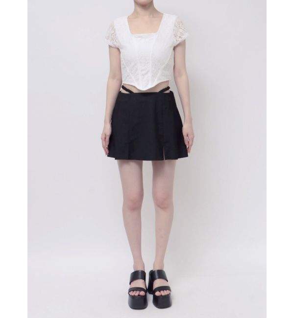 EVRIS「レースクロップドトップス」|Tシャツ・カットソー|