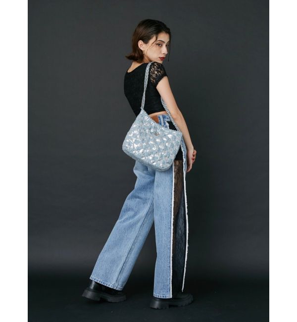 EVRIS「レースクロップドトップス」|Tシャツ・カットソー|