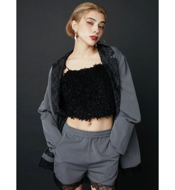 EVRIS「レースドッキングショートパンツ【セットアップ着用可能】」|その他|