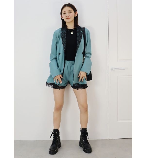 EVRIS「レースドッキングショートパンツ【セットアップ着用可能】」|その他|