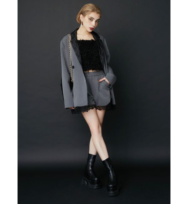 EVRIS「レースドッキングショートパンツ【セットアップ着用可能】」|その他|