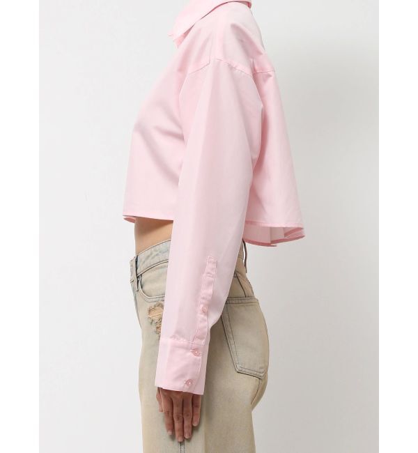 EVRIS「BASICクロップドカラーシャツ」|シャツ・ブラウス|