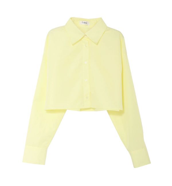 EVRIS「BASICクロップドカラーシャツ」|シャツ・ブラウス|