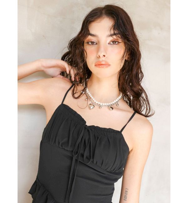 EVRIS「SHELL HEART 2連ネックレス」|ネックレス|