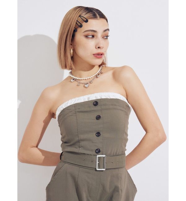 EVRIS「SHELL HEART 2連ネックレス」|ネックレス|