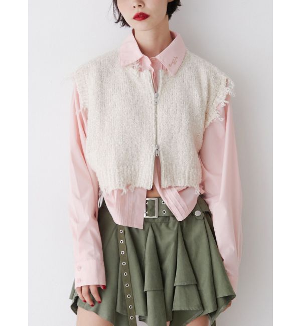 jouetie「フロントプリーツサイドギャザーシャツ」|シャツ・ブラウス|