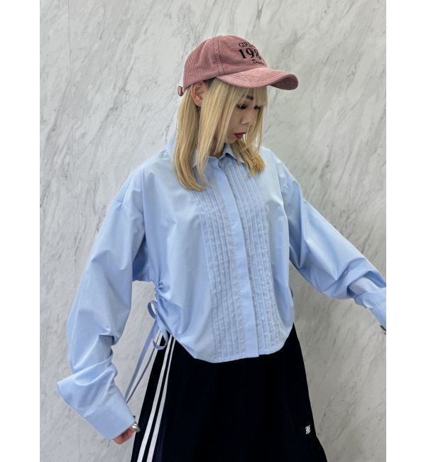 jouetie「フロントプリーツサイドギャザーシャツ」|シャツ・ブラウス|