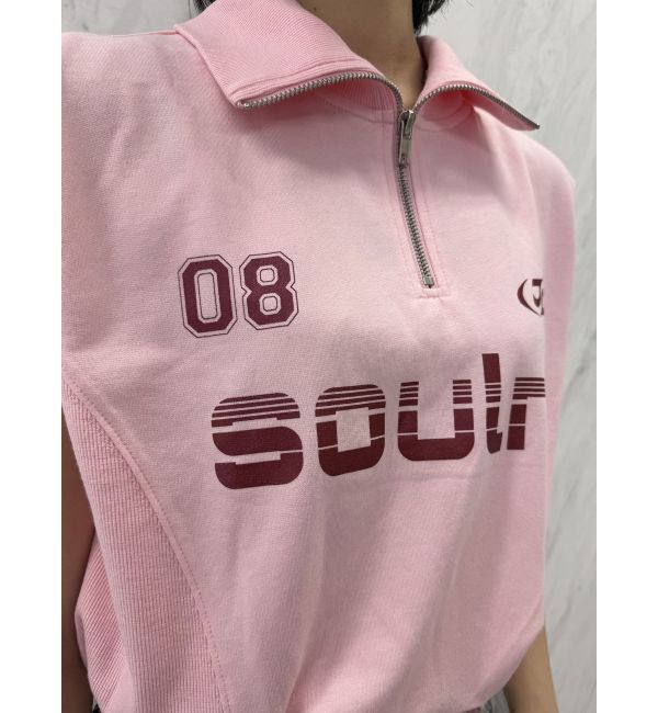 jouetie「スポーティーハーフZIPトップス」|Tシャツ・カットソー|