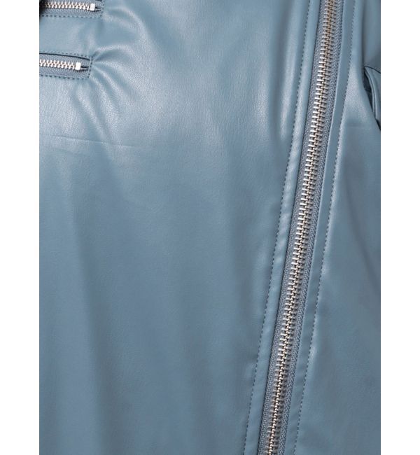 jouetie「フェイクレザーライダースMA-1ジャケット」|ブルゾン・スタジャン|