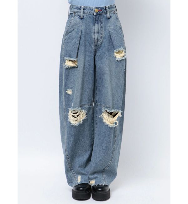 jouetie「【Something &times;PosTokyo】PANEL BALLON WIDE DENIM」|デニム|