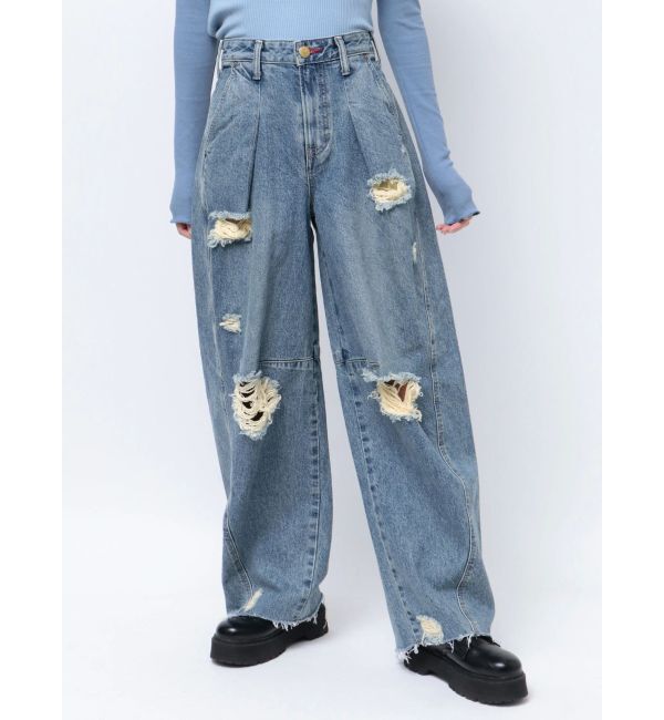 jouetie「【Something &times;PosTokyo】PANEL BALLON WIDE DENIM」|デニム|