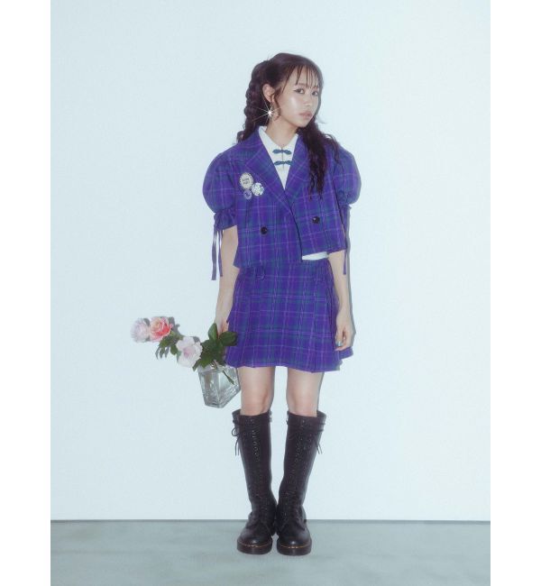 jouetie「【FRUITSZIPPER仲川瑠夏】クロップドジャケット」|テーラードジャケット|