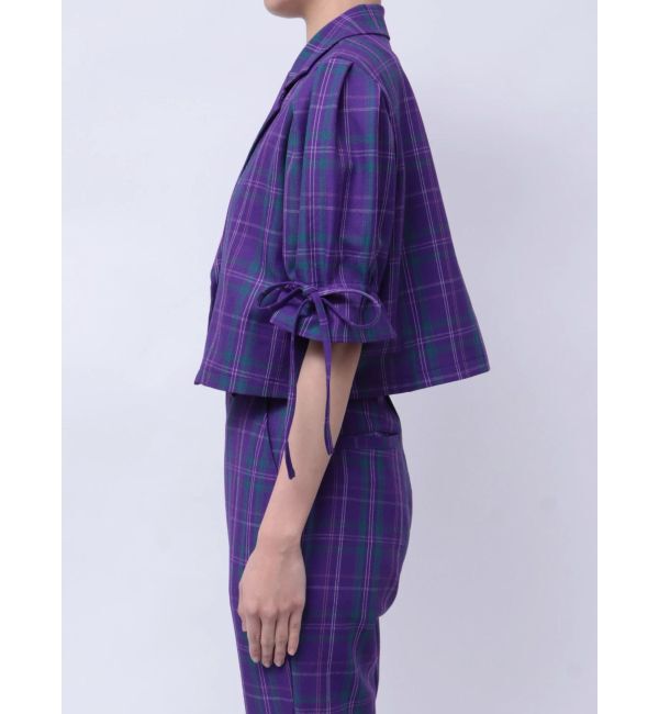 jouetie「【FRUITSZIPPER仲川瑠夏】クロップドジャケット」|テーラードジャケット|