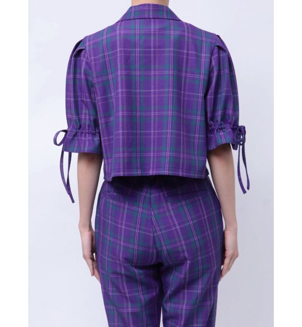 jouetie「【FRUITSZIPPER仲川瑠夏】クロップドジャケット」|テーラードジャケット|