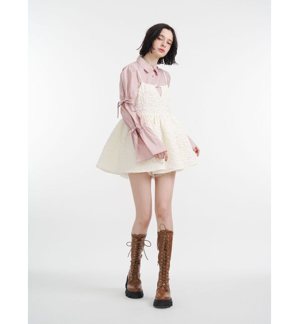 jouetie「スリットリボンスリーブシャツ」|シャツ・ブラウス|